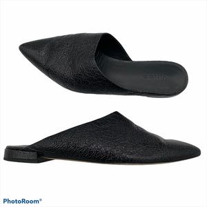 Vince Danna pointed Toe pebbled leather Mules